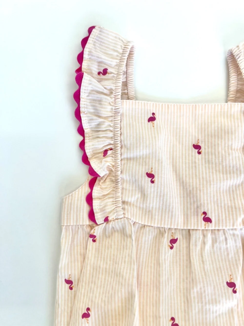 Carter's Pink Stripe Flamingo 18M Playsuit